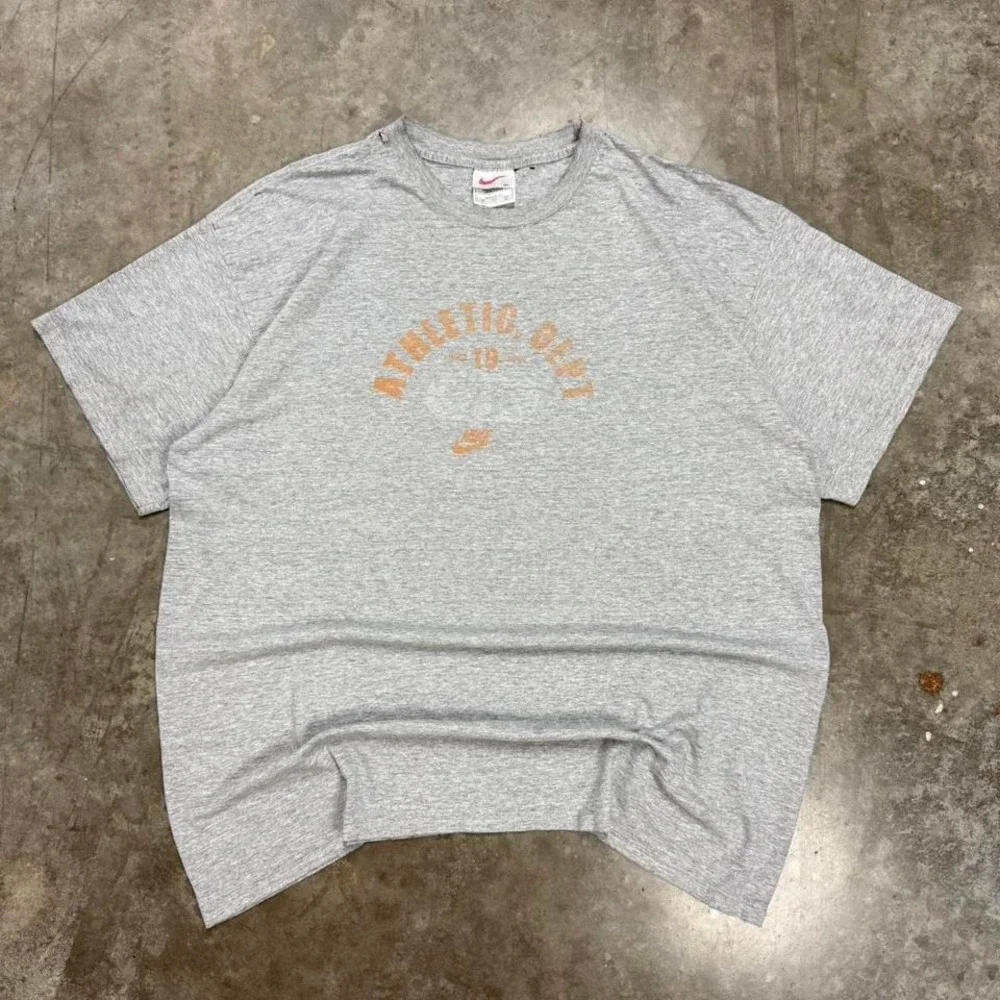 Vintage 90s Gray Nike Athletic Dept. Tee Size XL